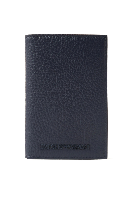 EA Bi-Fold Wallet in Tumbled Leather